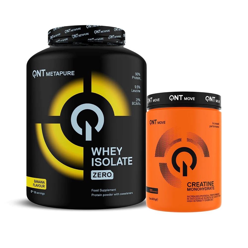 Proteína Isolatada Banan 4.4lb+ Creatina 800gr QNT