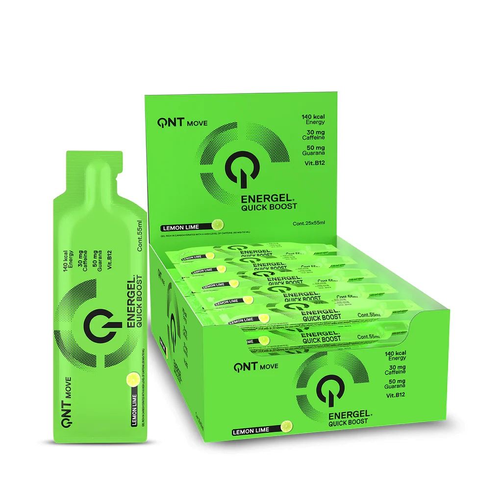 Caja de 25 Geles Energéticos Limón 55 ml QNT