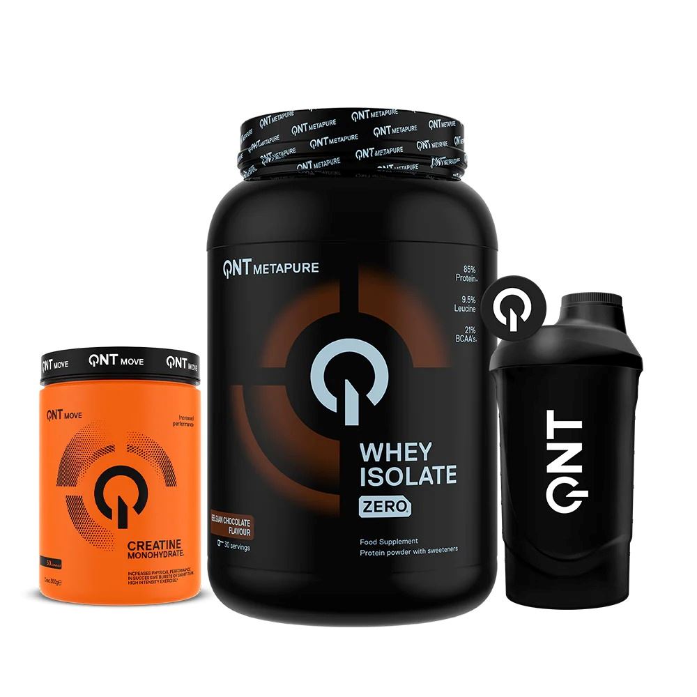 Proteína Isolate Choco2lbs + Crea300g + Shaker QNT