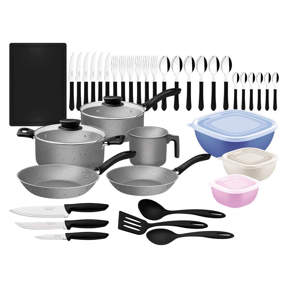 Juego de cocina Acero Inoxidable Linz x 44 piezas - 75286024