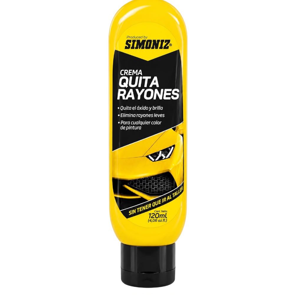 Crema Quita Rayones Simoniz 120 ml | Recupera el Brillo de tu Auto y Elimina Rayones Superficiales