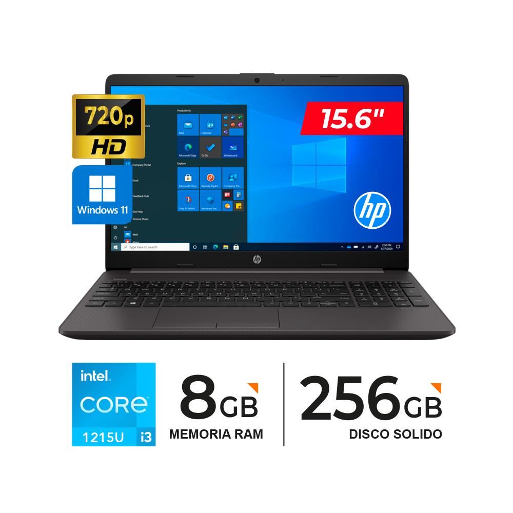 LAPTOP HP 250 G9 15.6″ LED HD Core i3-1215U hasta 4.40GHz 8GB 256GB WINDOWS 11