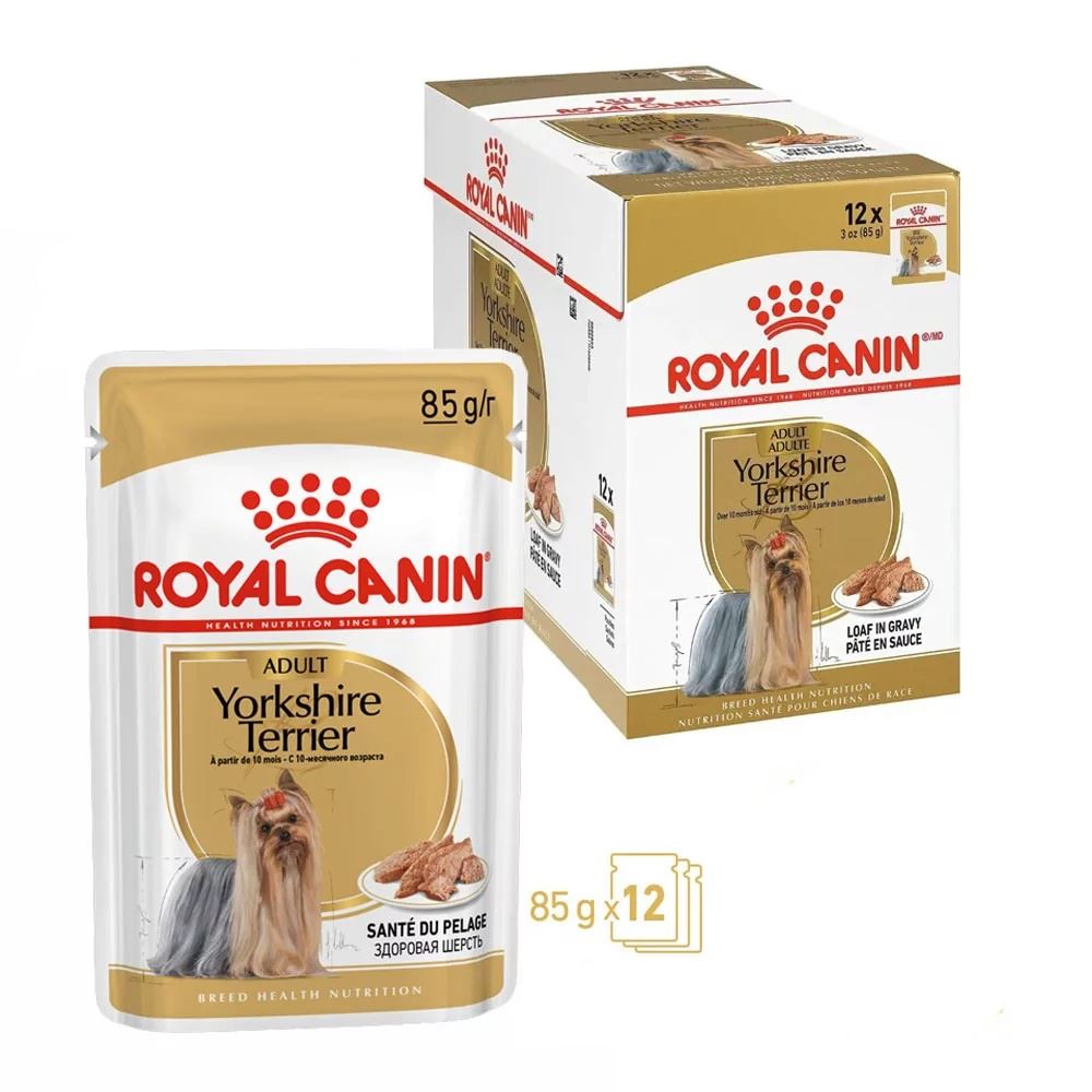 Paté Royal Canin BHN para Perros Yorkshire Adulto 12x85gr