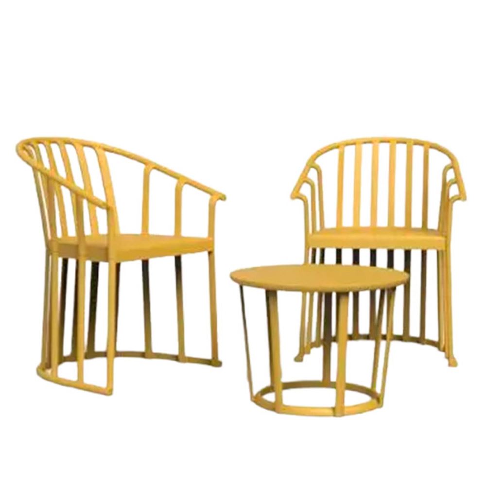 Set 2 Sillones Raff + 1 Mesa Raff Toscano - Ziyaz