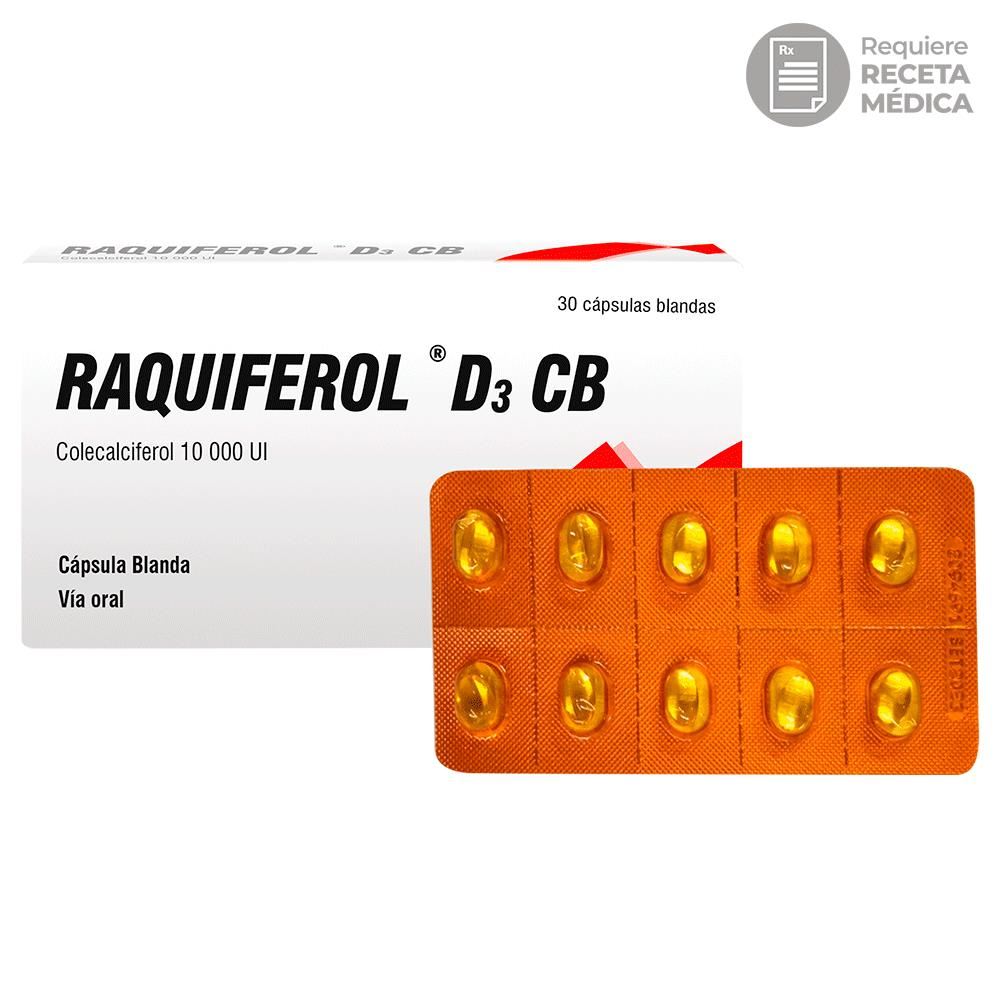 Raquiferol D3 CB 10 000 UI Cápsulas Blandas