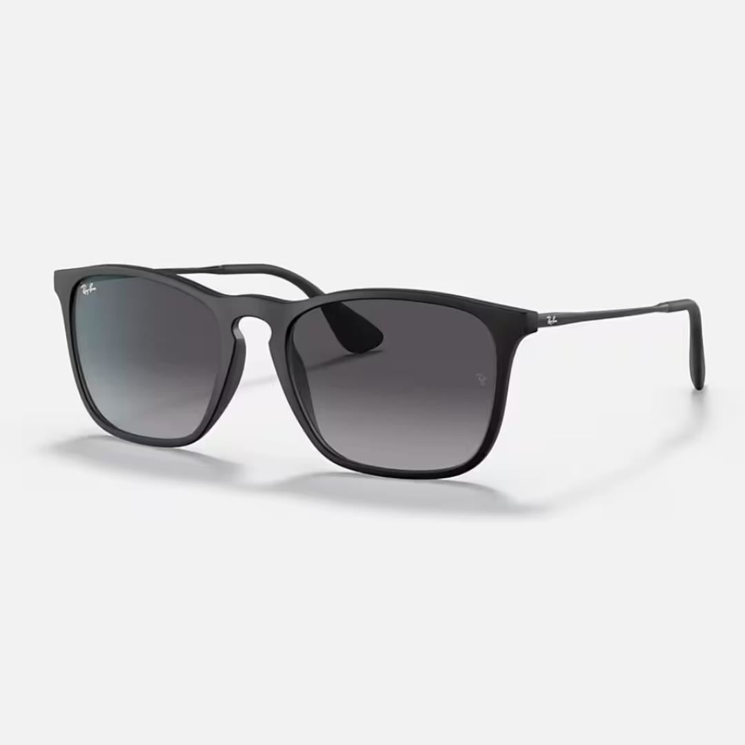 Lentes de sol RayBan RB4187 Chris Negro mate Gris degrade/ UNISEX