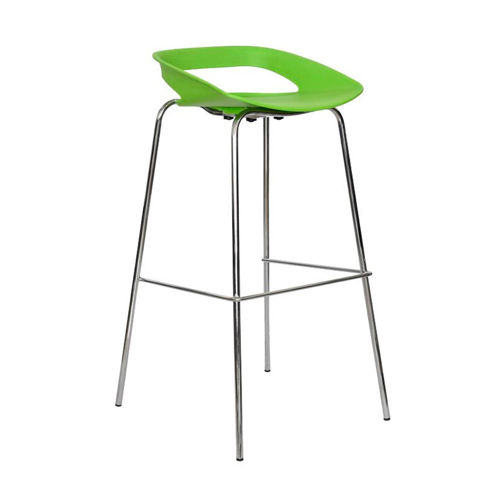 Silla Cajero Tribeca Cromado Verde Ofideas