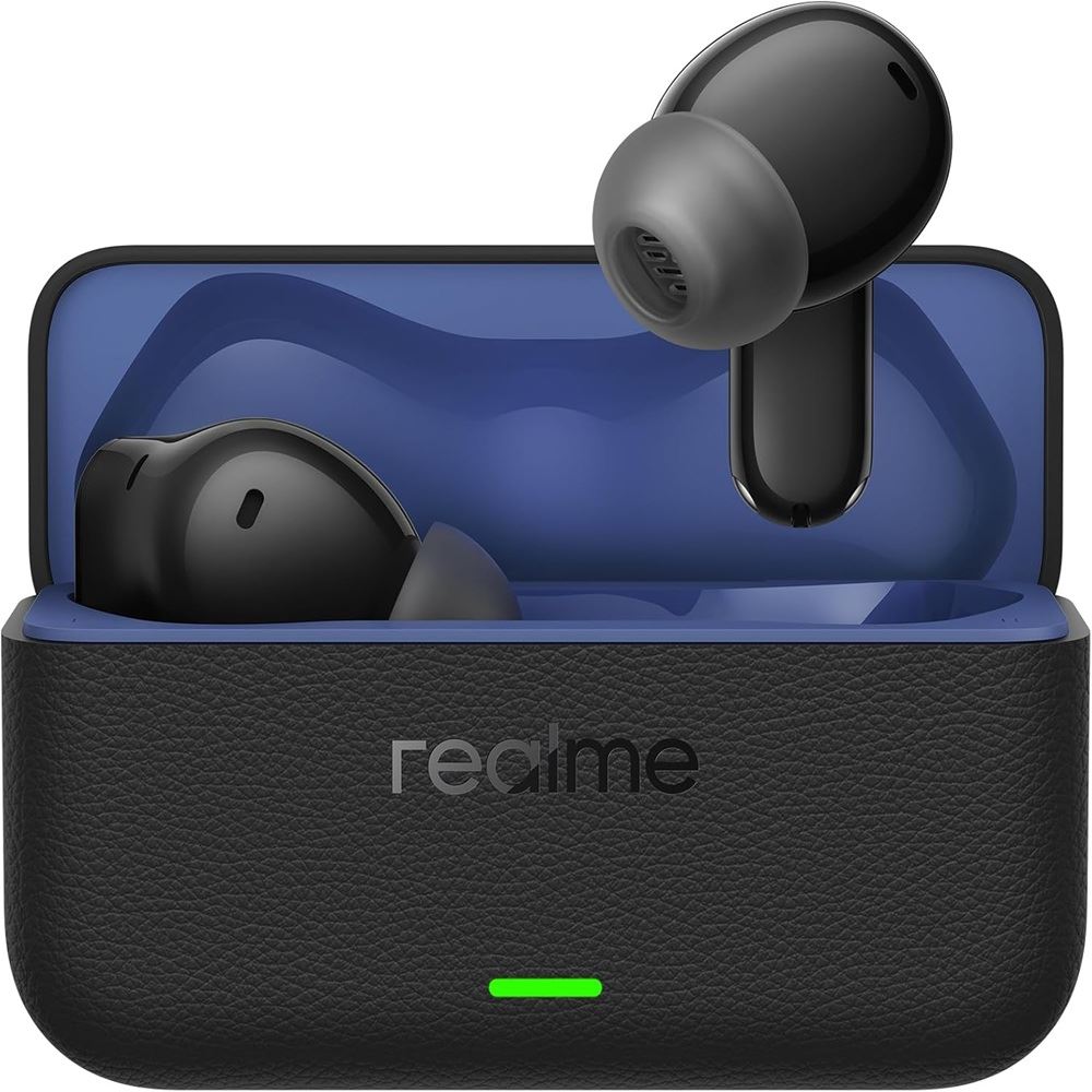Realme Buds T500 Pro (ANC) Batería de 56 h, Traducción AI, Controles táctiles,IP55, Negro