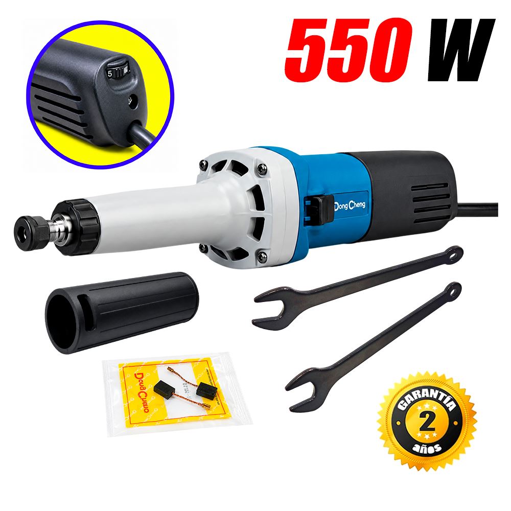 Rectificadora Turbineta Electrica 1 / 4" DSJ05-25 550W Velocidad Variable