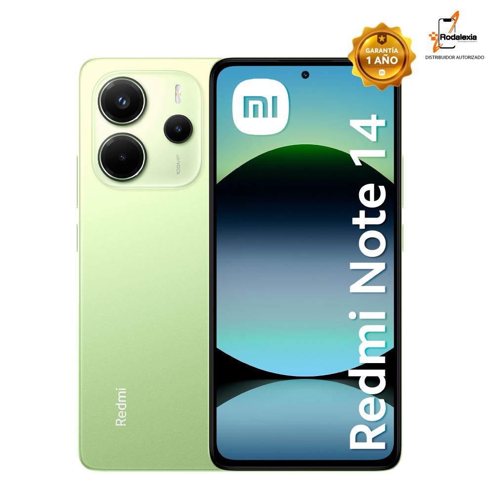 XIAOMI REDMI NOTE 14 6GB RAM 128GB ROM COLOR VERDE LIMON