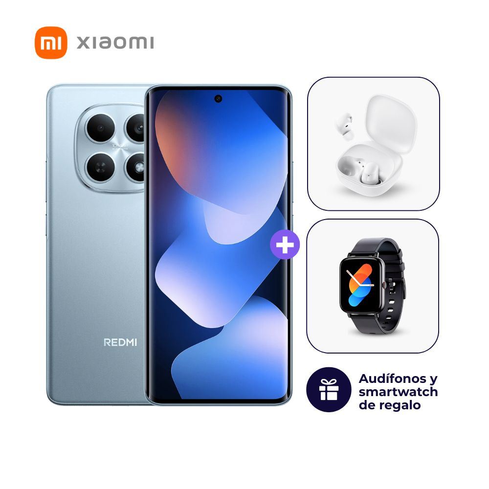 Xiaomi Redmi Note 15 4G 128GB 6GB Ram Azul + Smartwatch + Audífonos