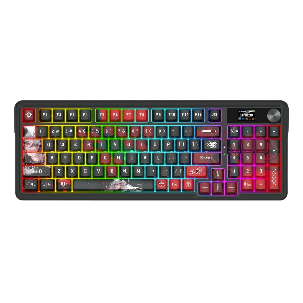 Redragon - Teclado Artemis Pro K719AK Wireless RGB Switch Mint