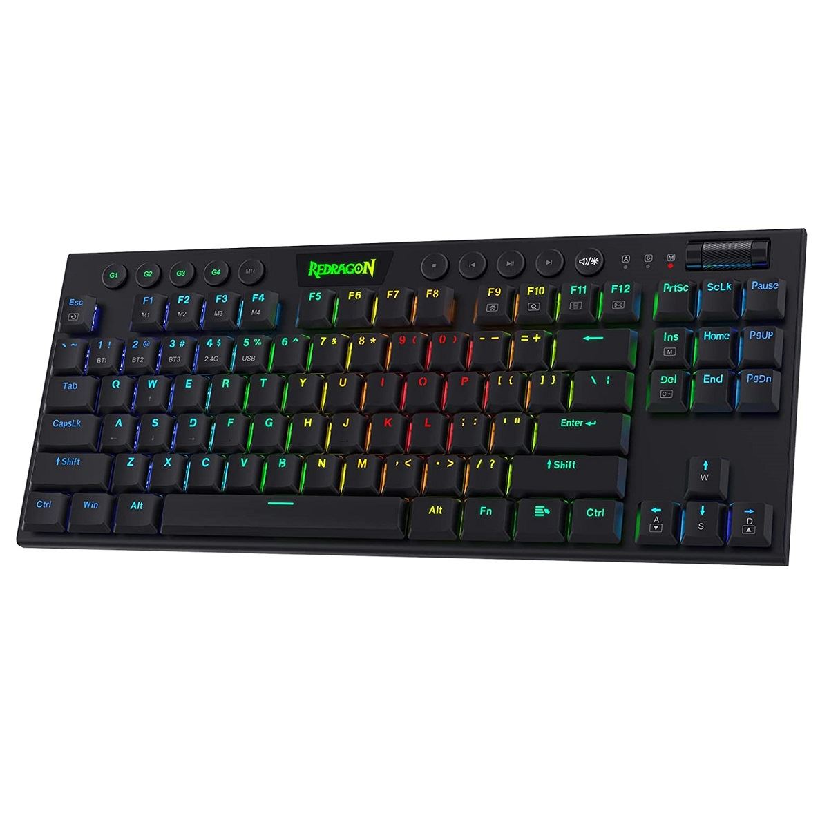 Redragon - Teclado Horus K622 TKL RGB Wired USB Switch Red Black