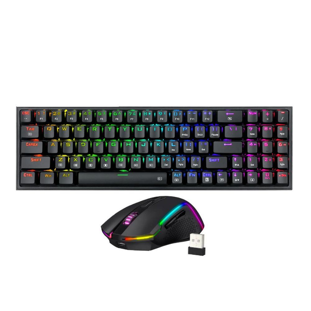 Redragon - Kit Pollut + Trident S136 RGB Wireless (Teclado + Mouse)
