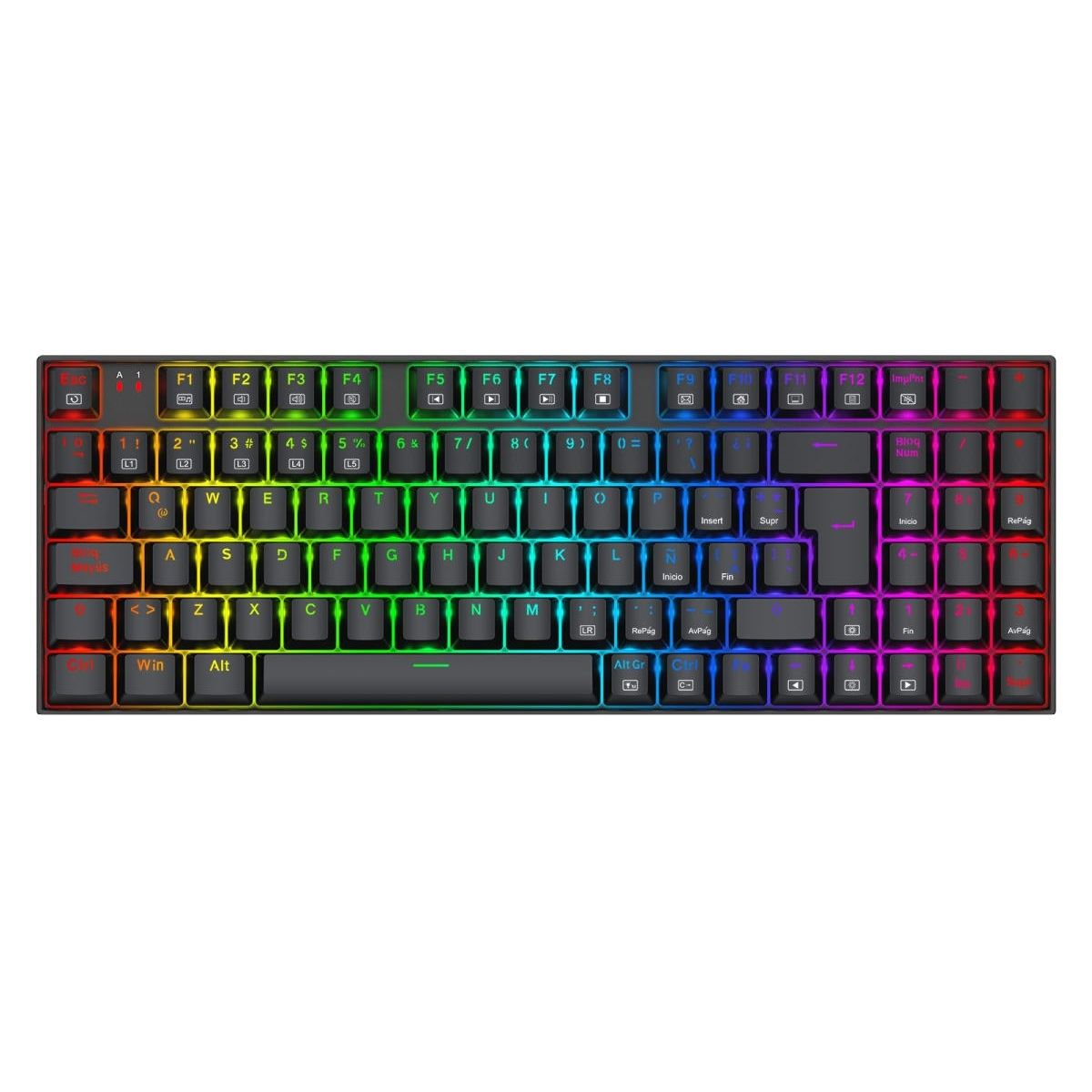 Redragon - Teclado Ziggs K669 RGB Switch Red - Black