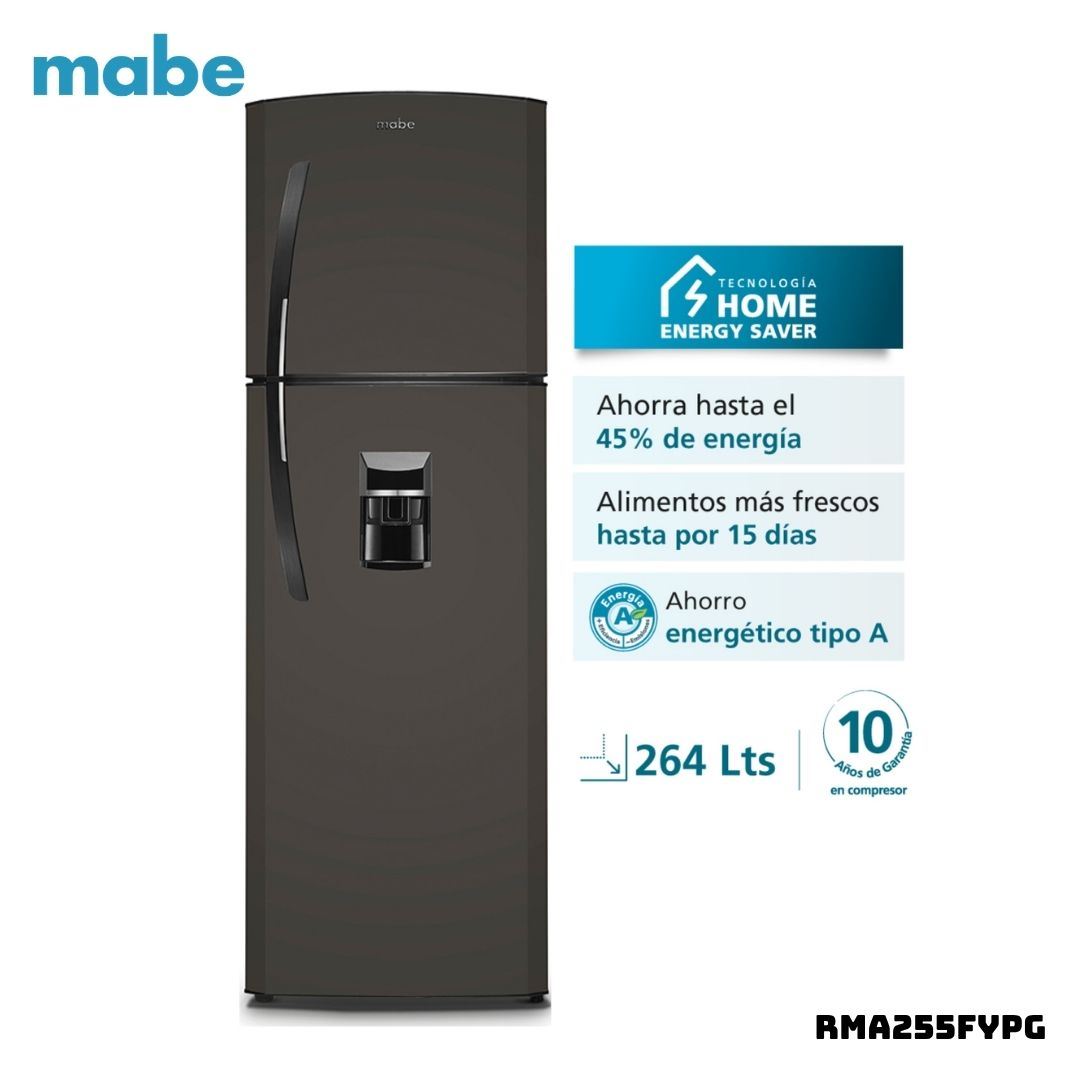 REFRIGERADORA MABE 239 L TOP FREEZER GRAFITO - RMA255FYPG