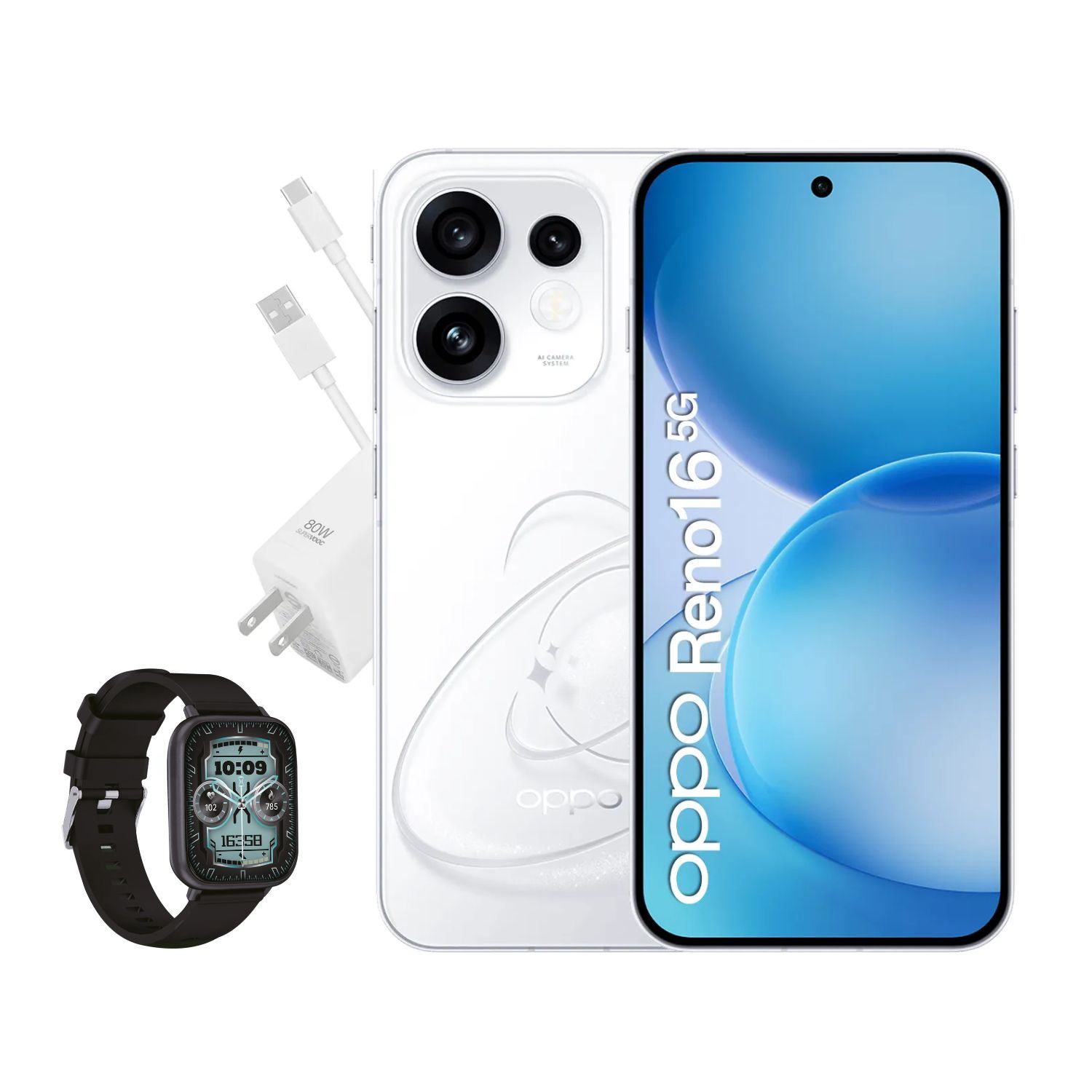 Celular OPPO RENO 16 8GB RAM +256GB BLANCO