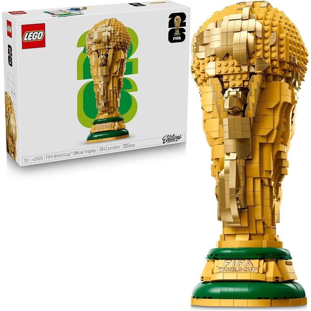 LEGO FIFA World Cup Official Trophy Building Set - Soccer Fans Collectible - with World Cup 2026 Minifigure