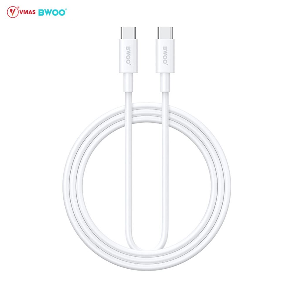 CABLE DE DATOS RAPIDA 60W USB-C A USB-C PVC 480MB 1MT X285C-C BWOO
