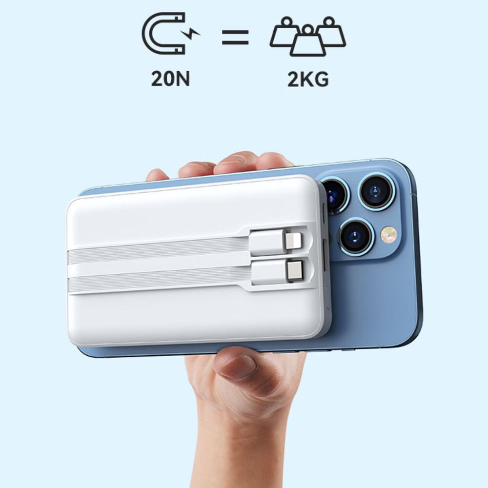 BANCO DE ENERGIA MAGNETICA CARGA INALANBRICA 10000MAH 20W BO-P49 BWOO