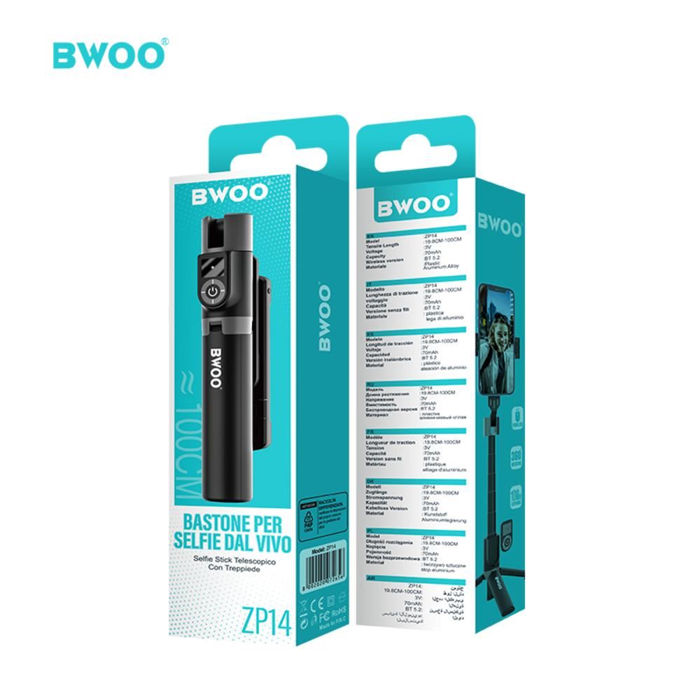 PALO DE SELFIE TRIPODE CON CONTROL PARA CELULAR BT V52 BO-ZP14 BWOO