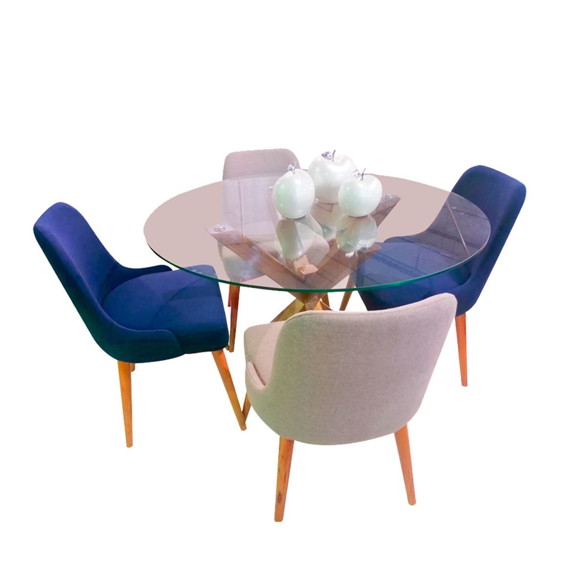 COMEDOR RETRO 4 SILLAS - FALOTIH 3M - FLT3MCOM079-4