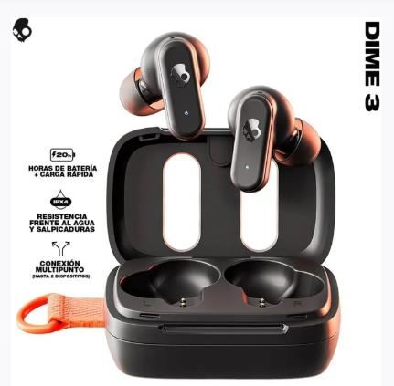 Audifono bluetooth Skullcandy Dime 3 negro