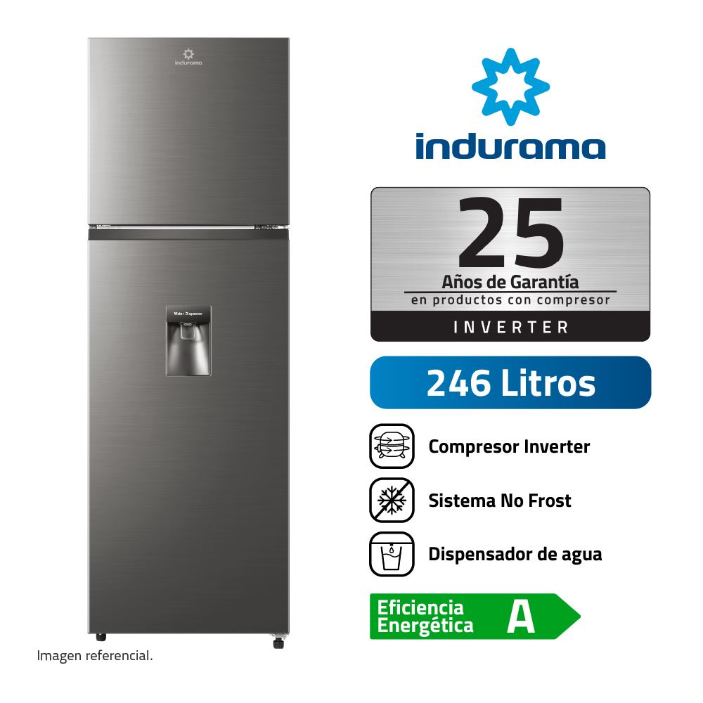 Refrigeradora Indurama 246LT 130W RI 389DI