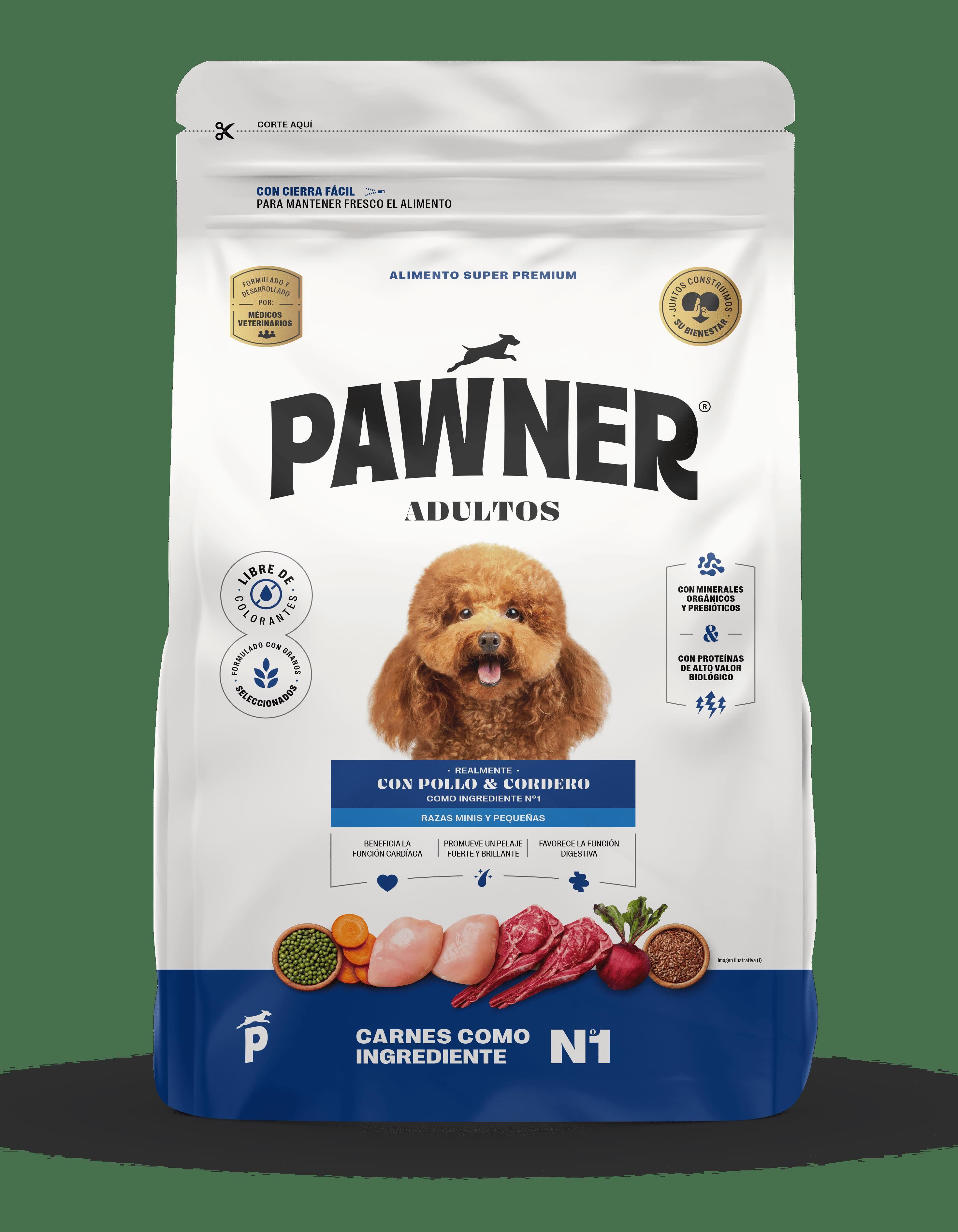 Pawner Dog Pollo y Cordero Rz Medianas y Pequeñas 3kg / Adultos