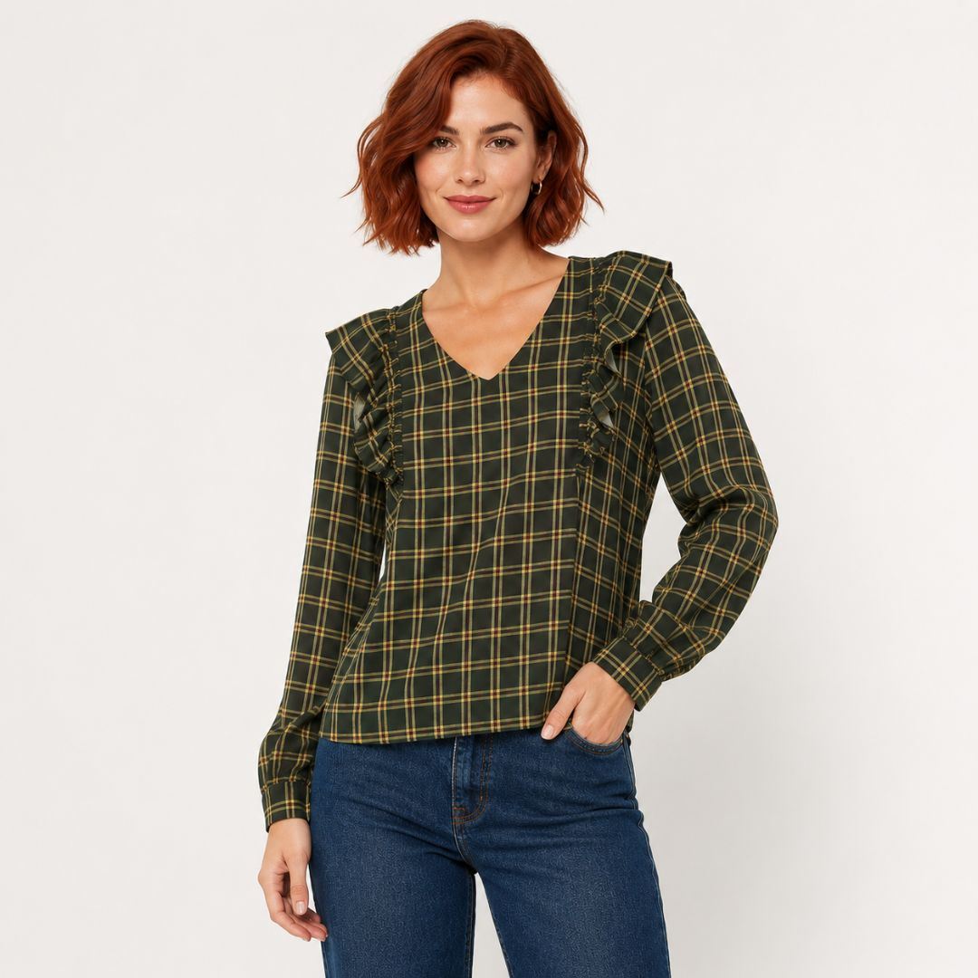Blusa Elegante para Mujer con Estampado Moderno