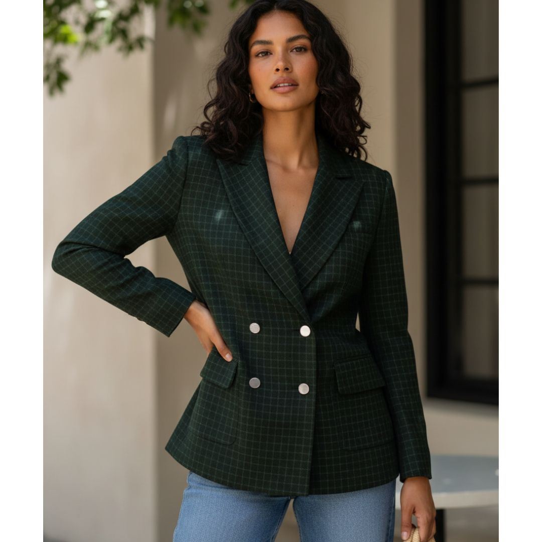 Blazer de Moda para Mujer con Acabado Sofisticado Print