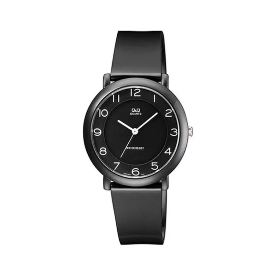 Reloj Q&Q Original Mujer Negro 10BAR Resistente al Agua – Deportivo y Elegante