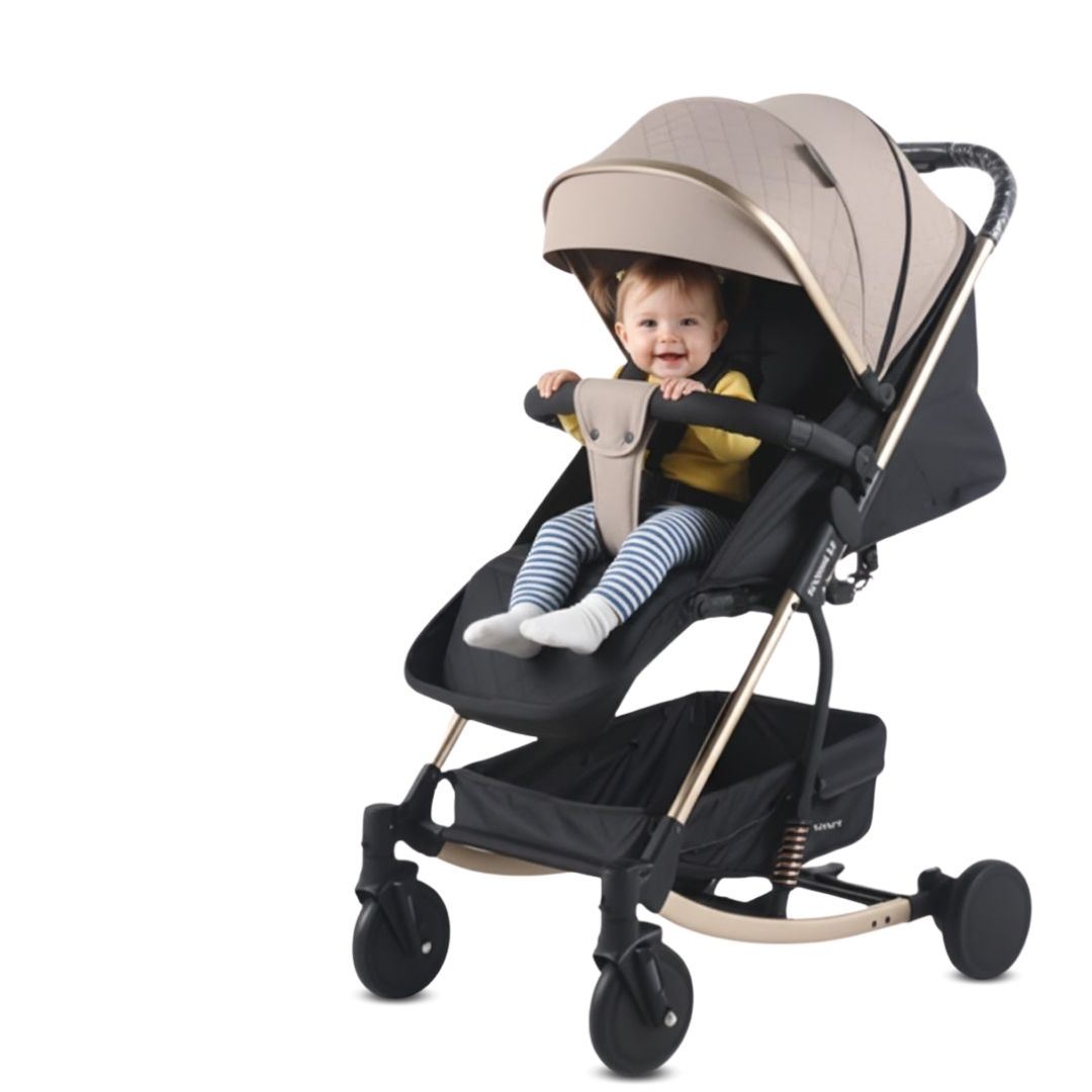 Coche Mecedora Maleta de Lujo «ROCKING PRIME» Beige