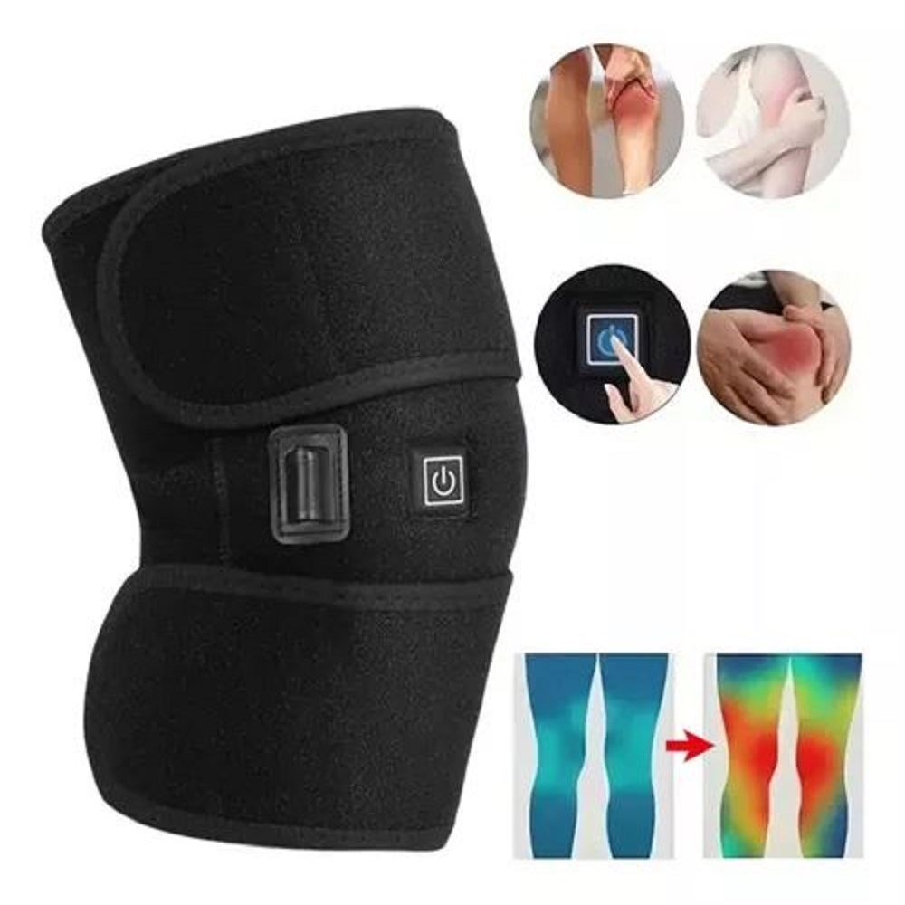 Rodillera Termica Electrica Terapia Calor Con Usb - Ajustable