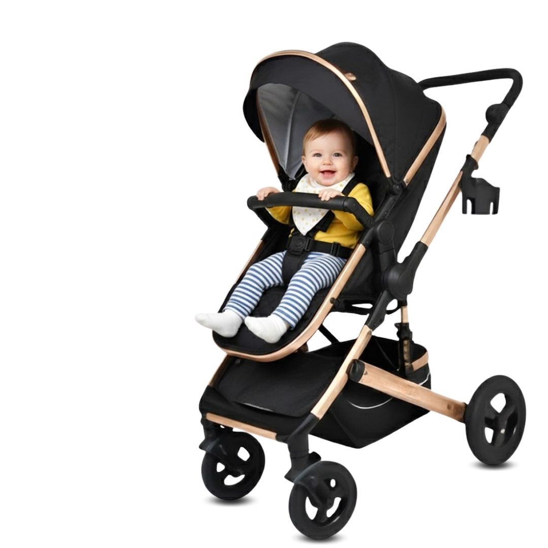 Coche Moisés de Lujo «ROMA II» Edición Limitada Black