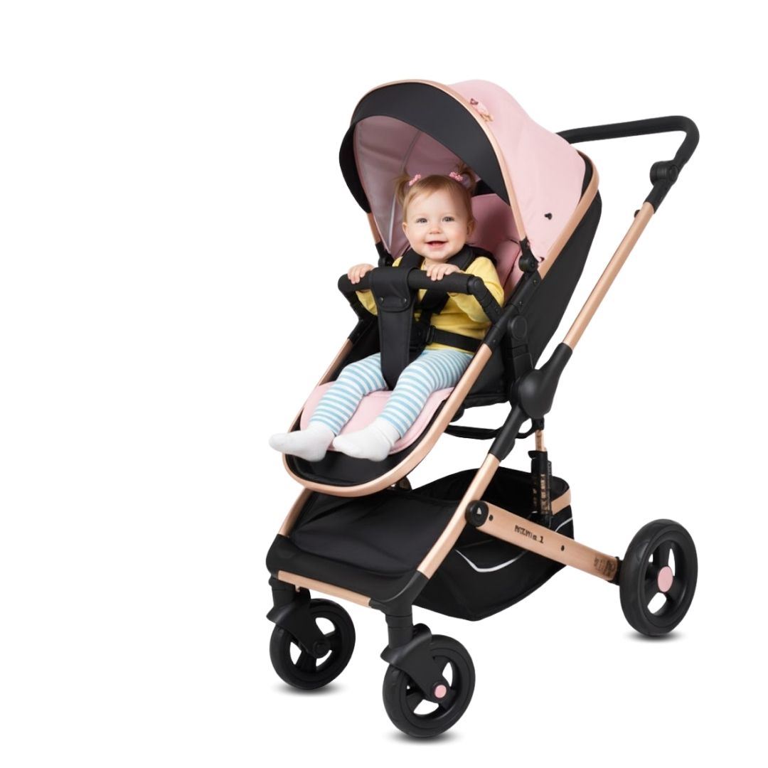 Coche Moisés de Lujo «ROMA II» Edición Limitada Pink