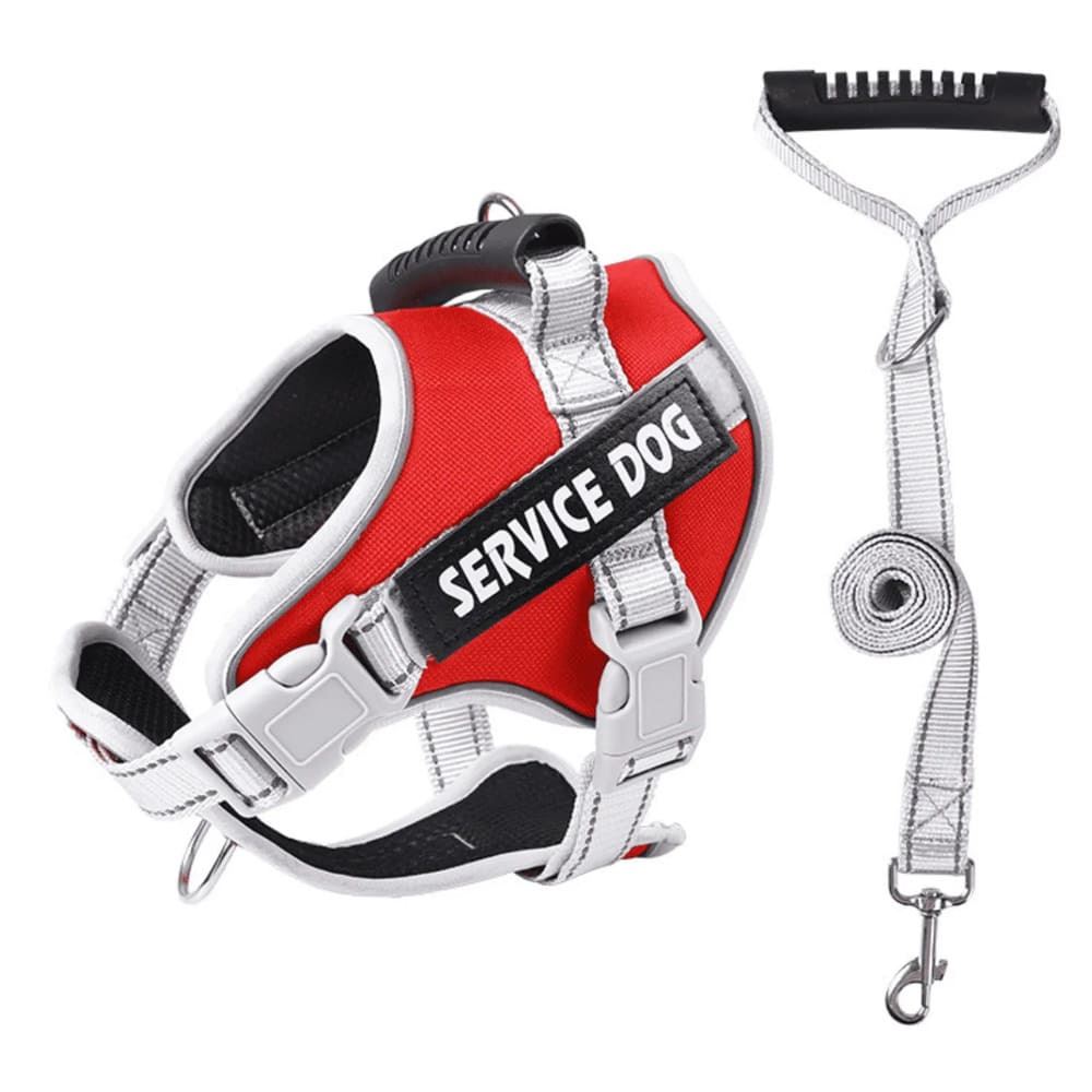 ARNÉS ROJO TALLA XL REFLECTANTE PARA PERROS CON ASA