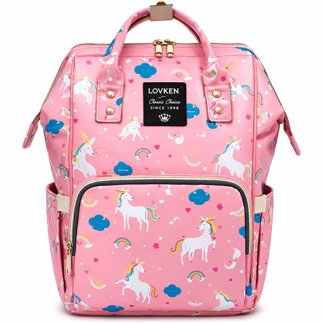 Mochila Pañalera Bolso De Maternidad Unicornio