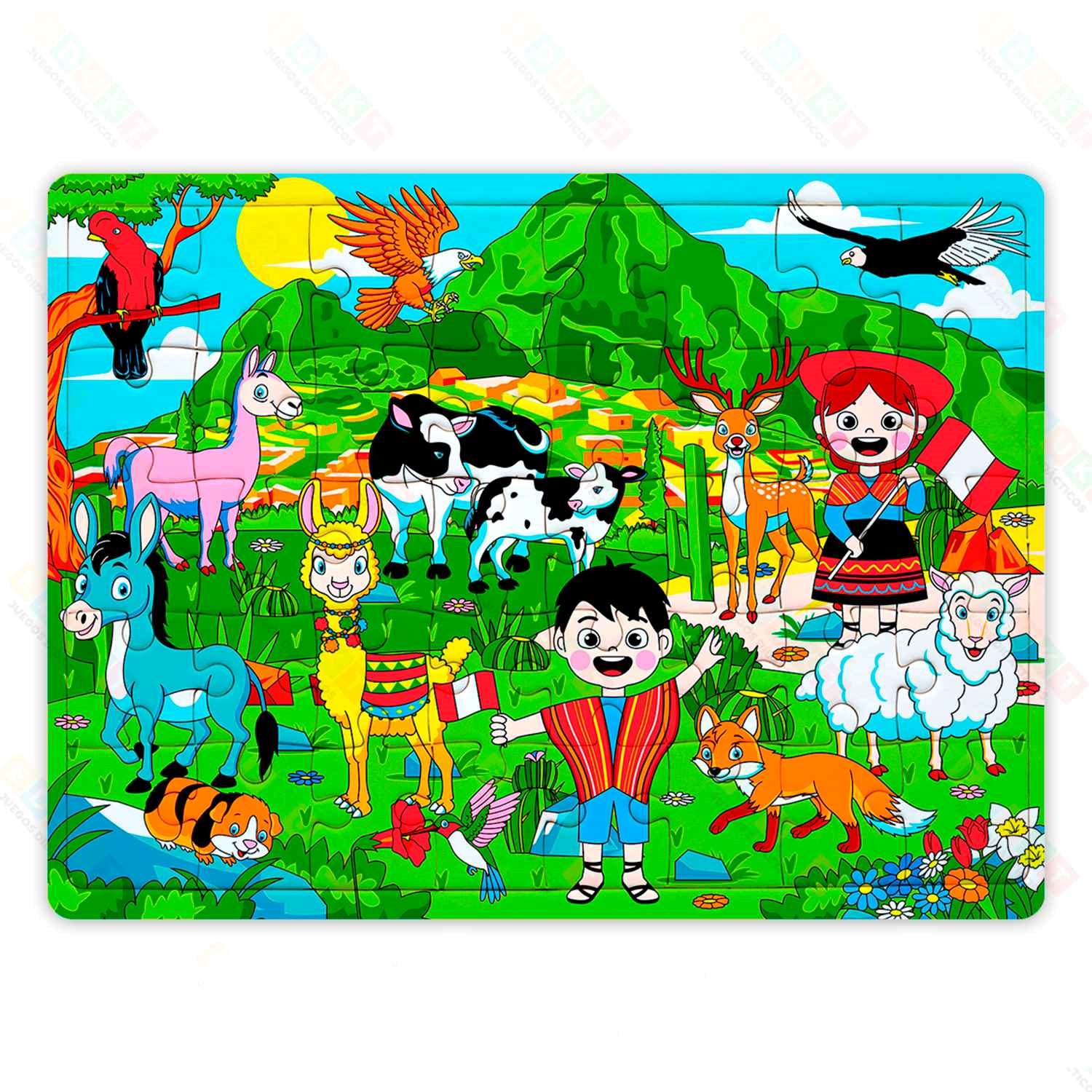 Rompecabezas Educativo Andino 50 Piezas EDUKT