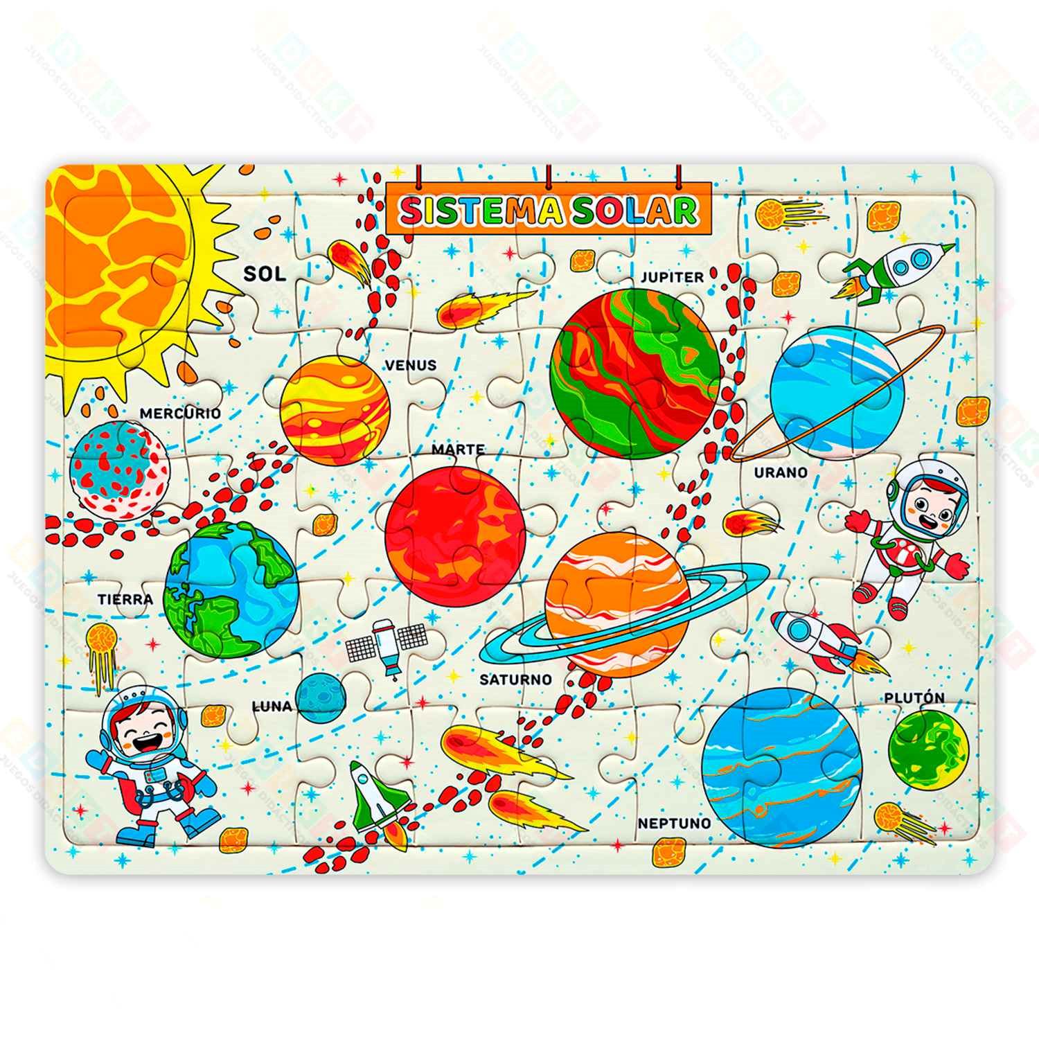 Rompecabezas Educativo Sistema Solar 50 Piezas EDUKT