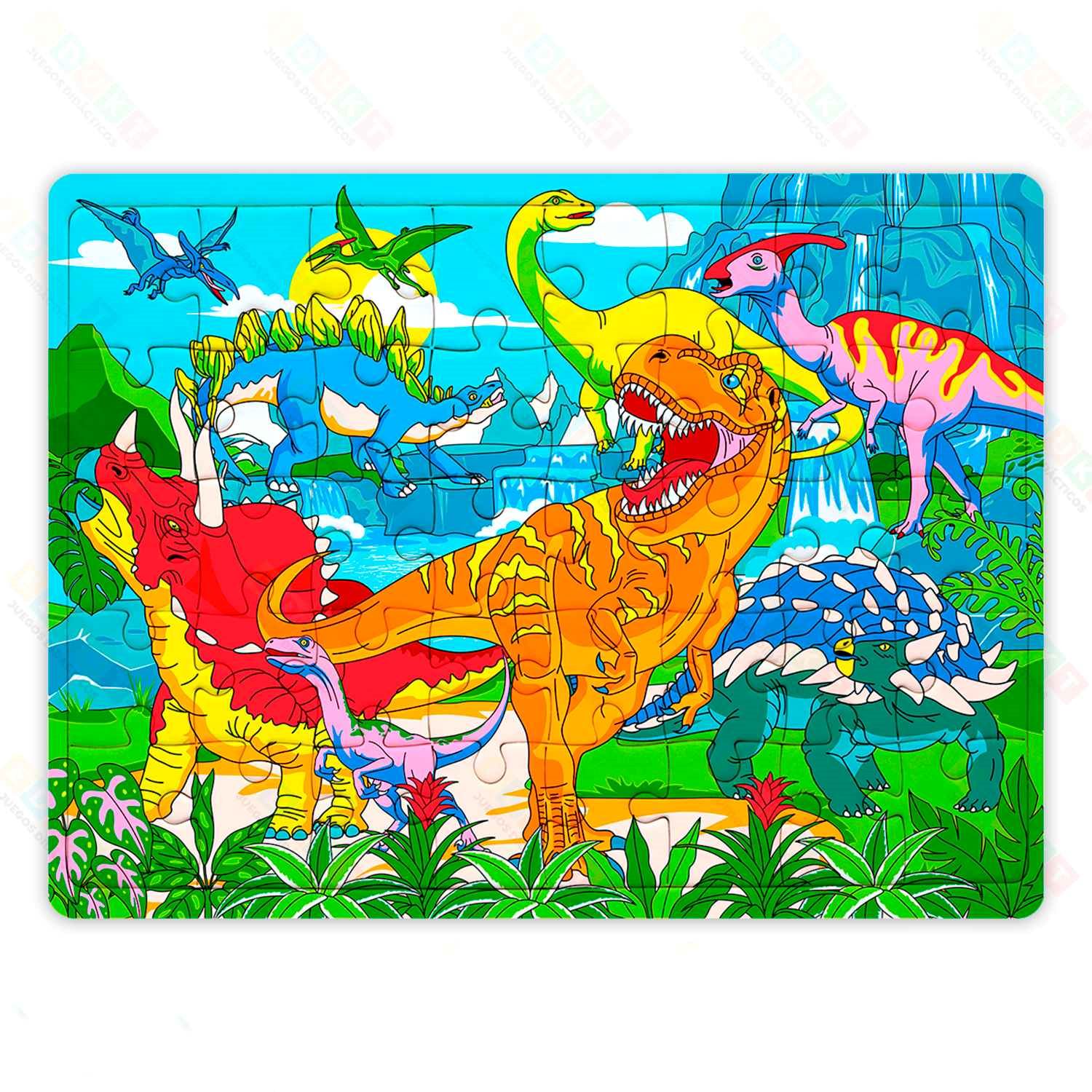 Rompecabezas Educativo Dinosaurios 50 Piezas EDUKT