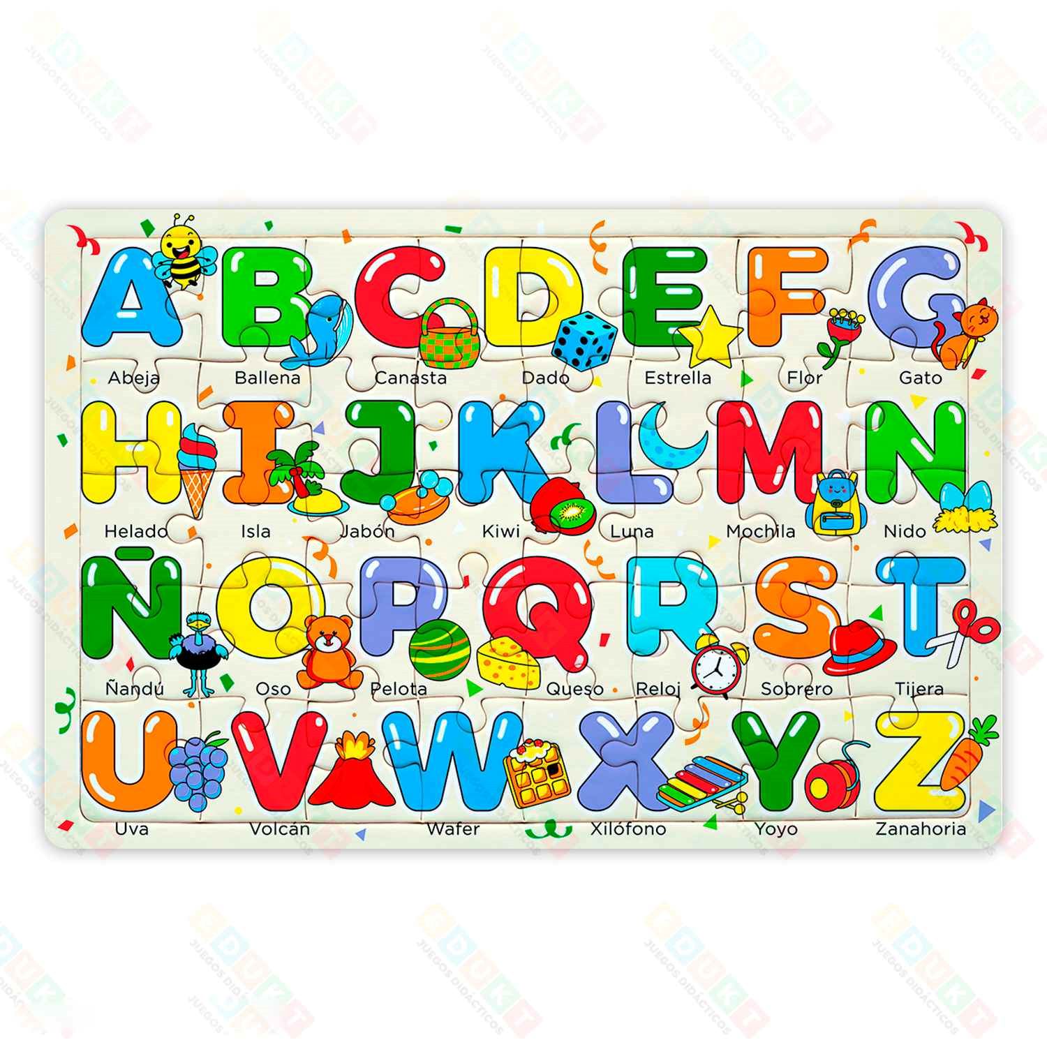 Rompecabezas Educativo Abecedario 20 Piezas EDUKT