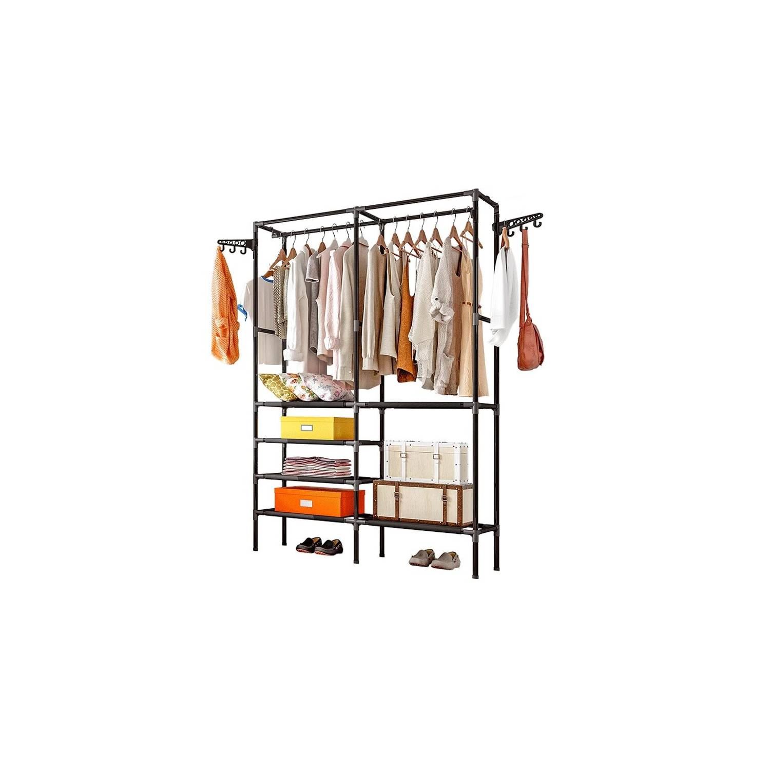 Ropero Organizador Armario Closet Armable 2 Cuerpos Funda 1.70MT