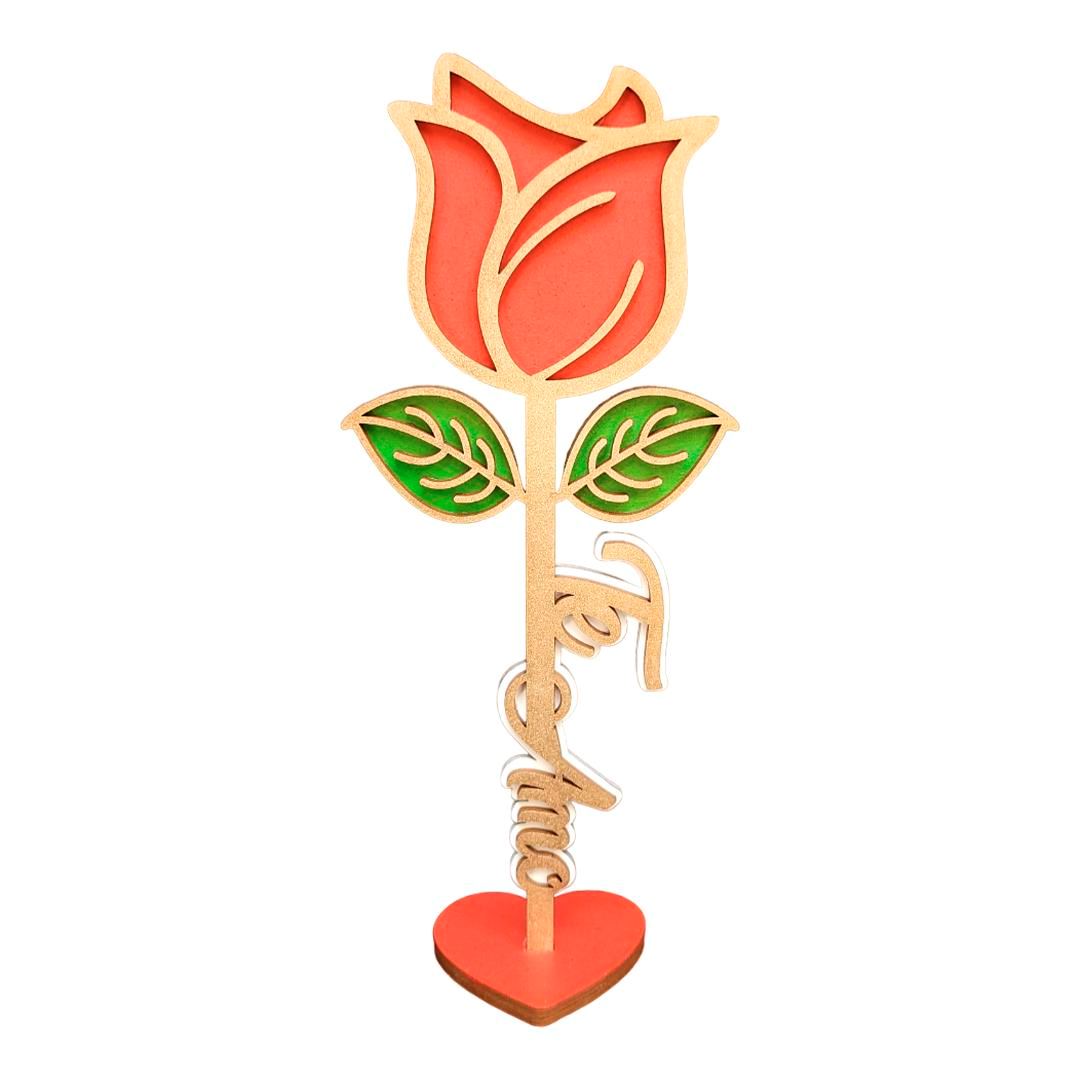 Rosa Eterna - Te Amo - Color Rojo