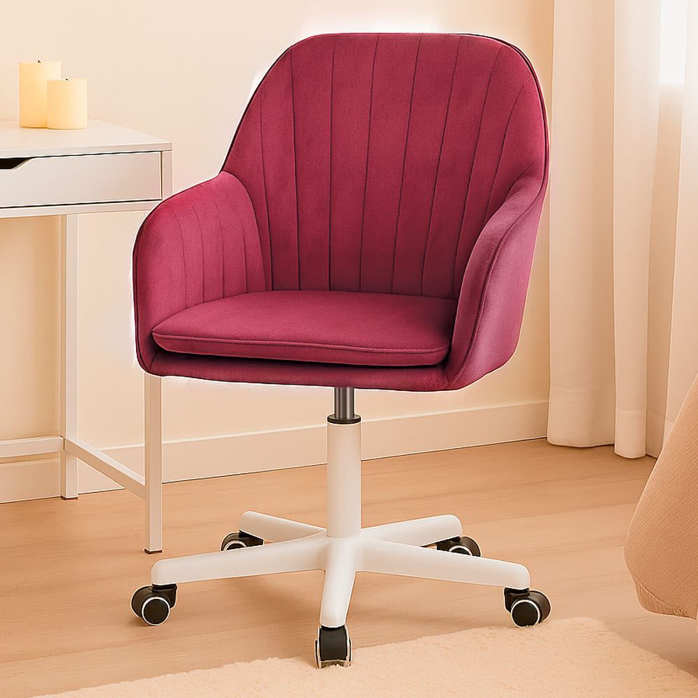 Silla Giratoria de Escritorio Oficina Buckingham Soft Rosado Bean