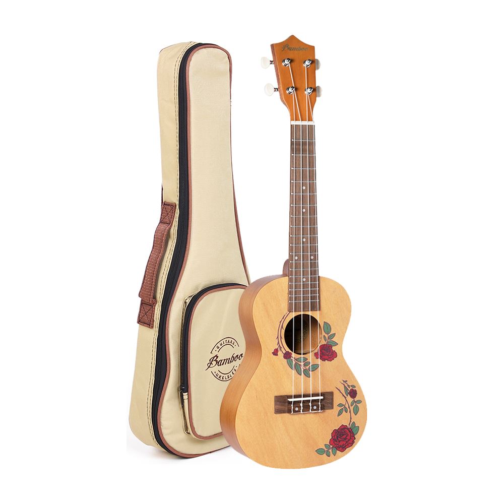 UKELELE CONCIERTO FLOWERS LINE - ROSES