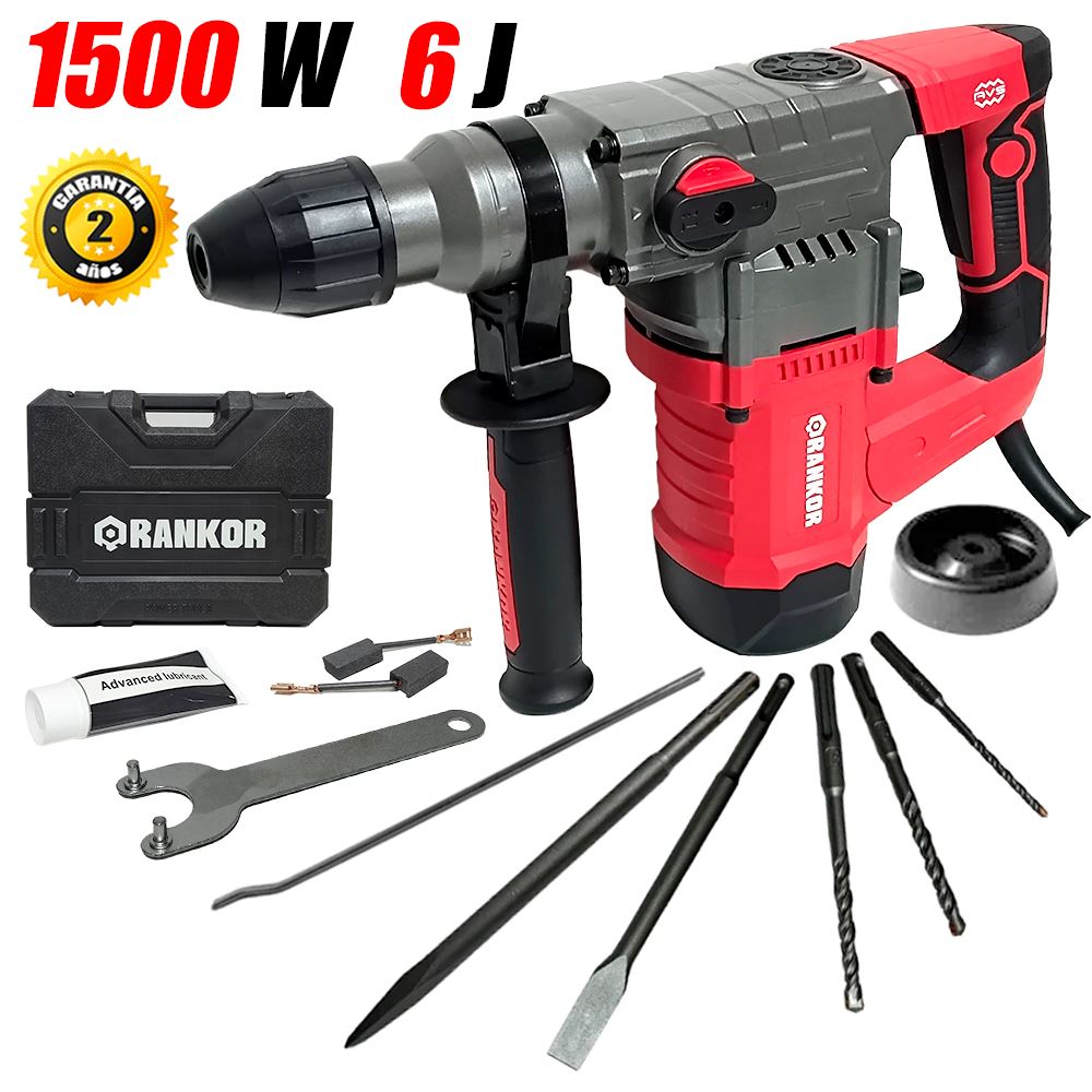 Rotomartillo Industrial SDS-Plus Rankor RH150001 1500W 32mm 6J 5kg