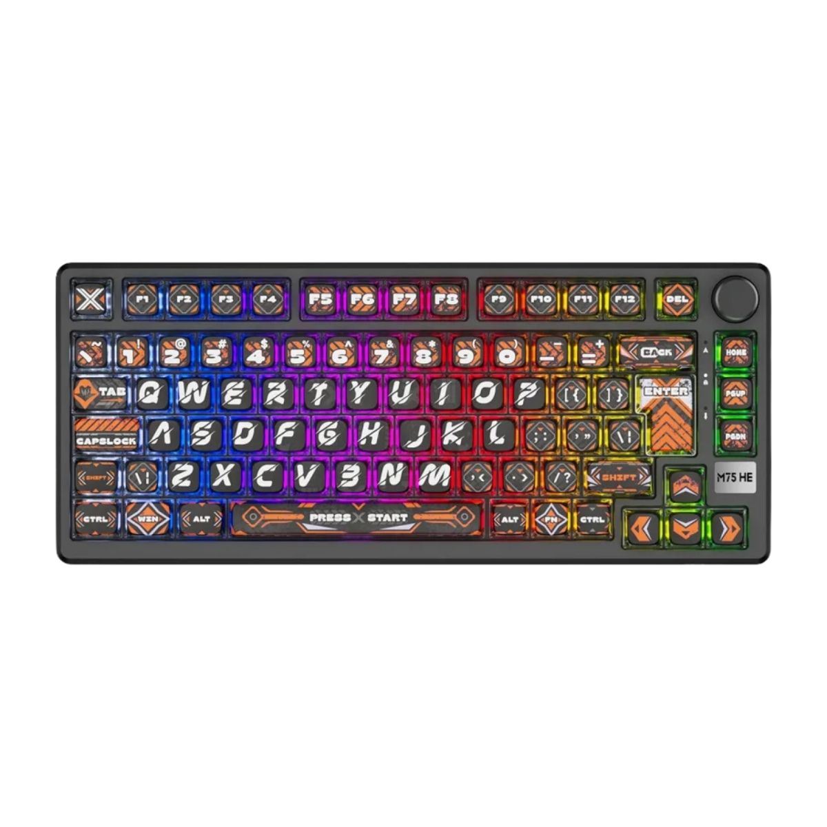 Royal Kludge - Teclado M75 HE Wireless 75% Hephaestus Switch Mint