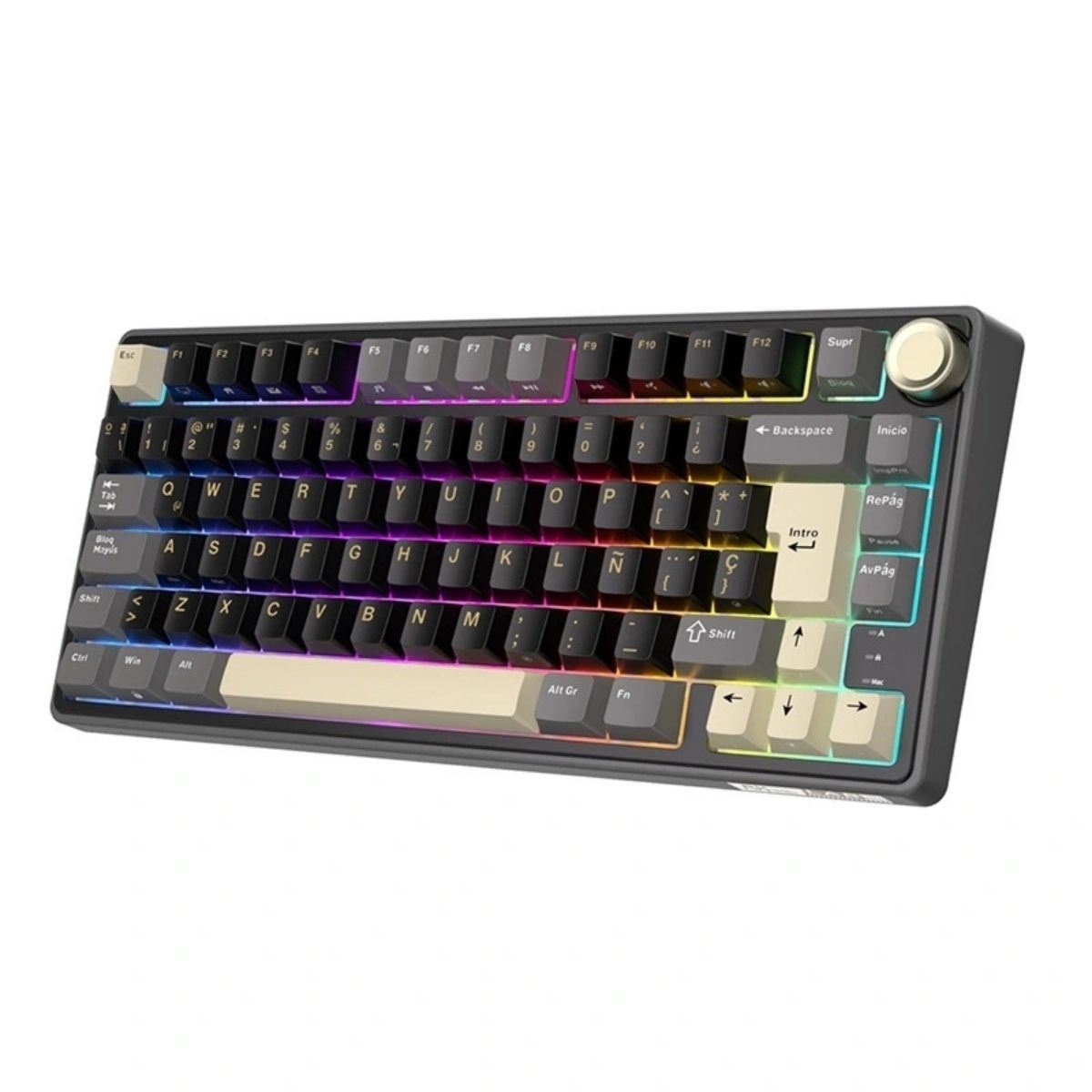 Royal Kludge - Teclado R75 Wired 75% Phatom Switch Brown