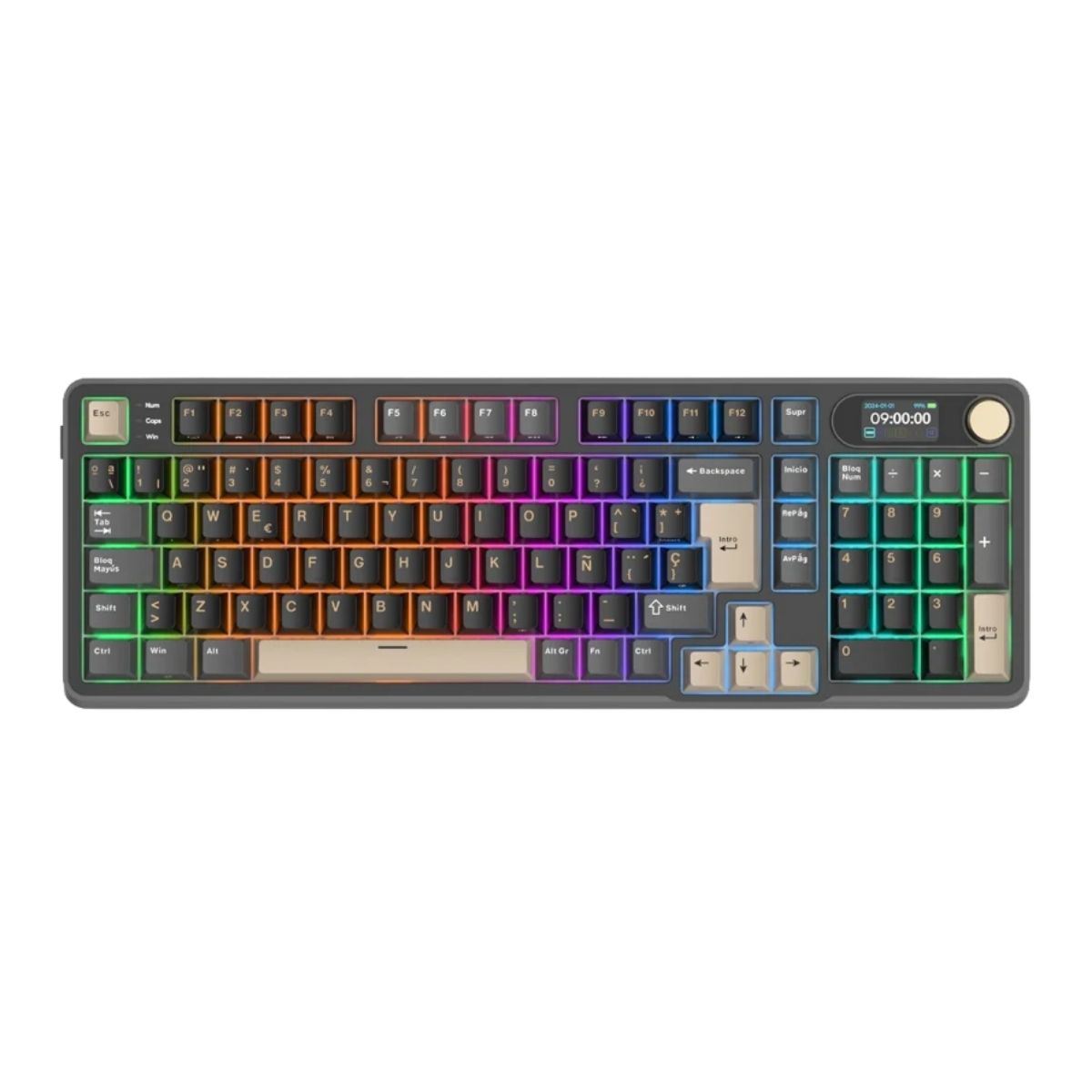Royal Kludge - Teclado S98 Wireless 98% Phantom Switch Chartreuse